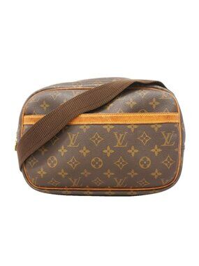 Louis Vuitton Shoulder Bag Monogram Reporter PM Brown